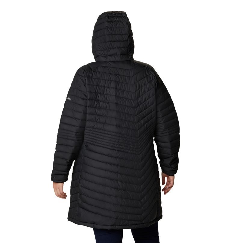 Women's Columbia Powder Lite Mid Jackets Black | Plus Size CA-Z5318